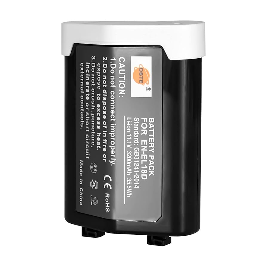 Amazon.com : DSTE EN-EL18D ENEL18D Li-ion Battery Compatible